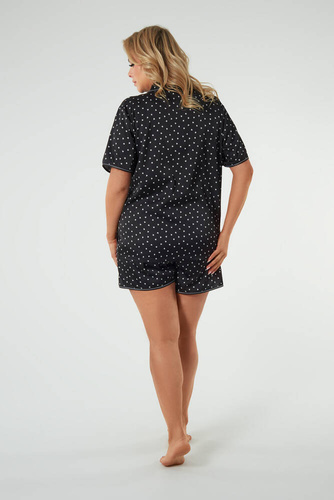 Ria Dámske pyžamo s krátkym rukávom, šortky Italian Fashion - potlač