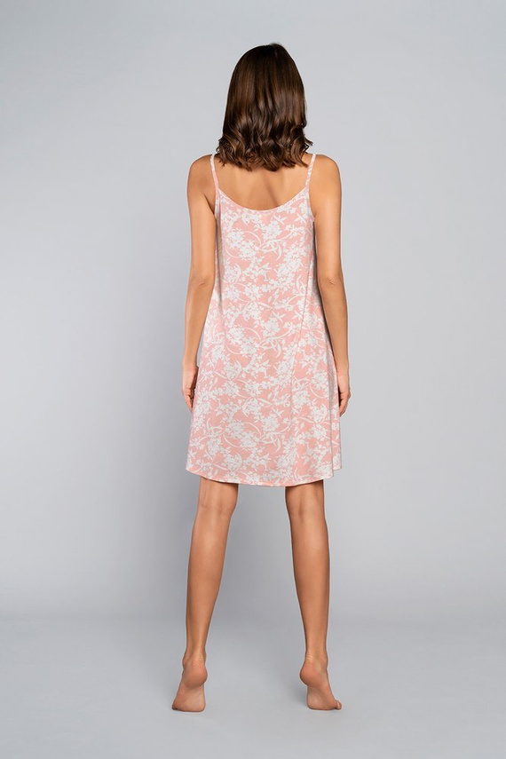 Nočná košeľa Breeze, úzke ramienka Italian Fashion - lososová