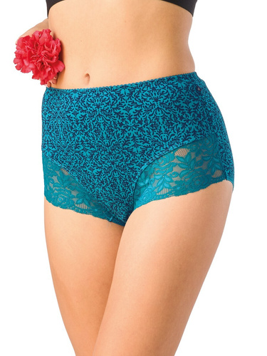 Dámske nohavičky Key LPF 501 B26 Maxi Bikini bavlna čipka 2-pak