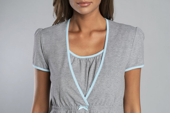 Carlina Tehotenská a dojčiaca košieľka Italian Fashion - melange/pink