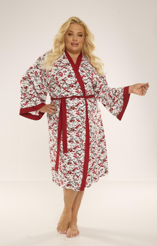 468/473 Mia Dámsky župan Plus Size Forex - bordový