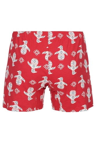 Pánske bavlnené boxerky Elmo Italian Fashion - červené
