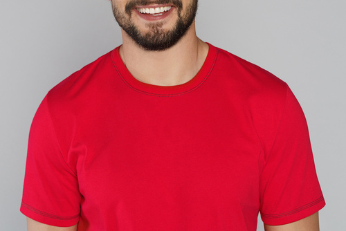 Narwik Pánske pyžamo s krátkym rukávom, dlhé nohavice Talianska móda - červená/potlač