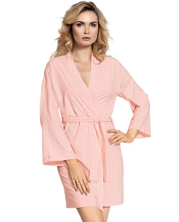 411 Jeanne Dámsky krátky župan Forex - lososový