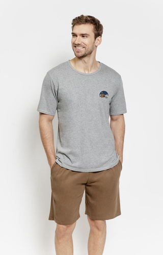 Pánske bavlnené pyžamo 3576 Gabriel – krátke s vreckami