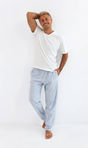 Pánske pyžamo David Sensis - perleťové