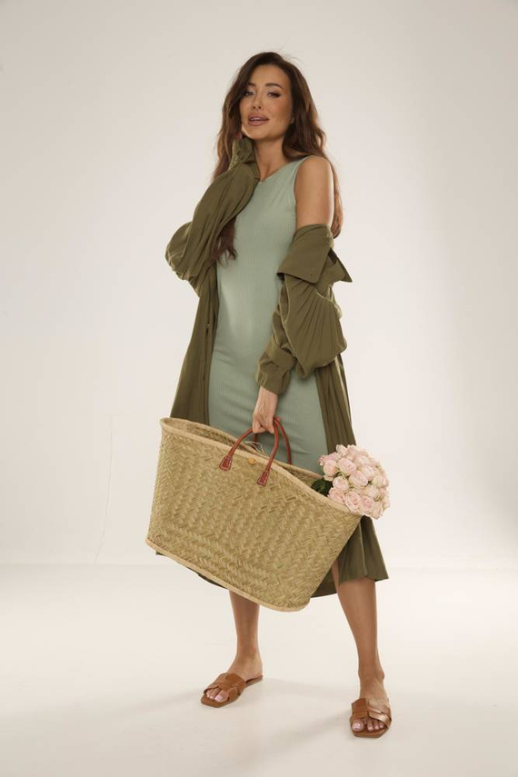 707 Freya Dámske šaty De Lafense - hrášková farba