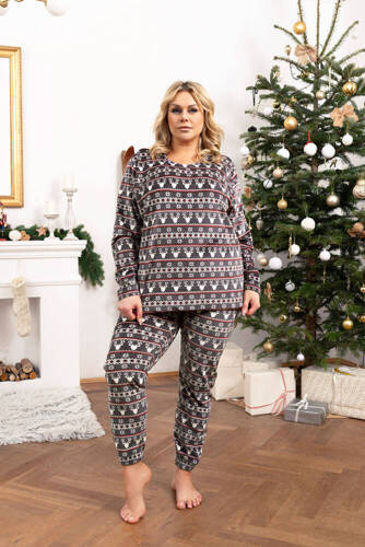 Island Fleece dámska súprava Italian Fashion - grafitová potlač