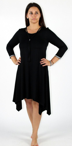 439 Nice De Lafense nočné šaty - ženská elegancia a pohodlie pri spánku - čierne