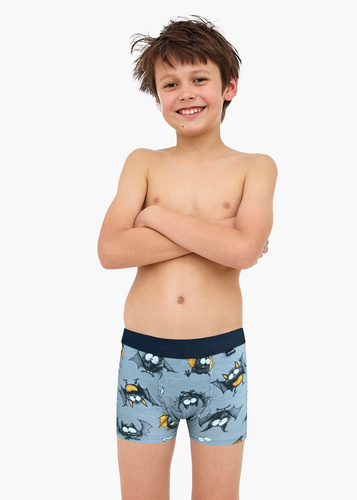 701/154 700/154 Chlapčenské bavlnené boxerky Bat Cornette - pohodlné a priedušné