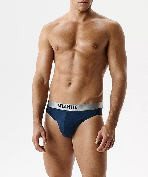 Pánske športové slipy Atlantic 2MP-1589 – dokonalé prispôsobenie, elastický pás, 2 kusy
