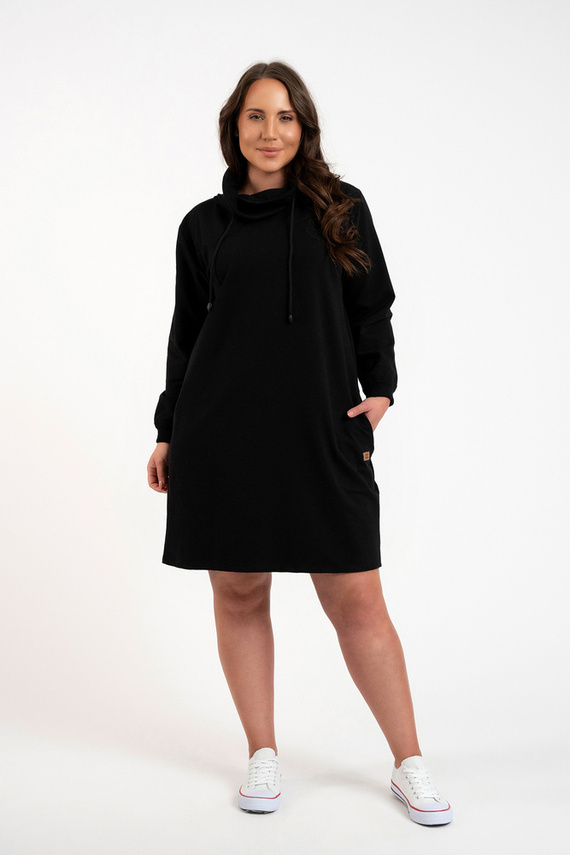 Malmo dámska tunika s dlhým rukávom Italian Fashion - čierna