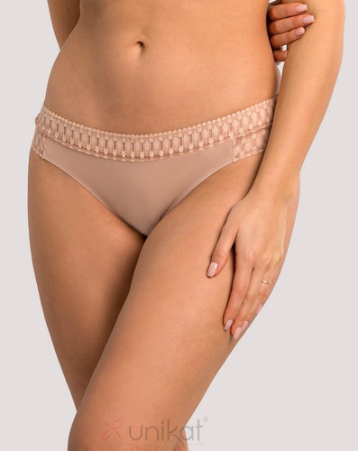 Dámske nohavičky Kora Unikat béžová - elegantné a pohodlné, elastický strih