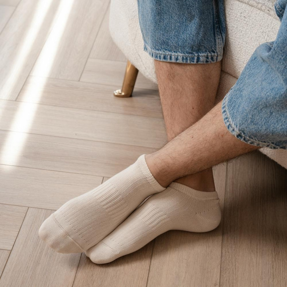 Art.197 Steven prírodné ponožky - unisex 100% bavlna, bez švov