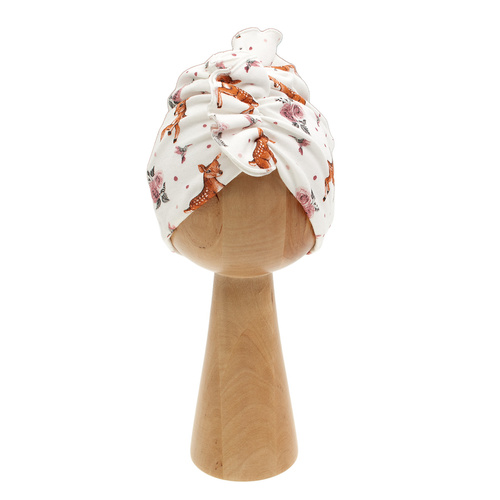 216055 Lala Cap Nicol - turban z bavlny s potlačou, bavlnená podšívka s elastanom