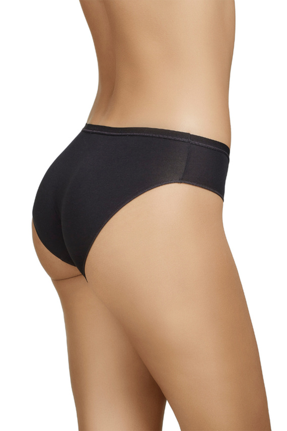 Figi bikini Selene 400 čierne bavlnené klasické, 2 ks