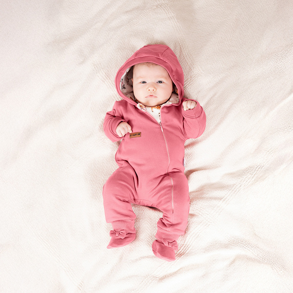 216267 Lala Nicol tepláky - ružové detské topánky s mašľou, veľkosť 56-68