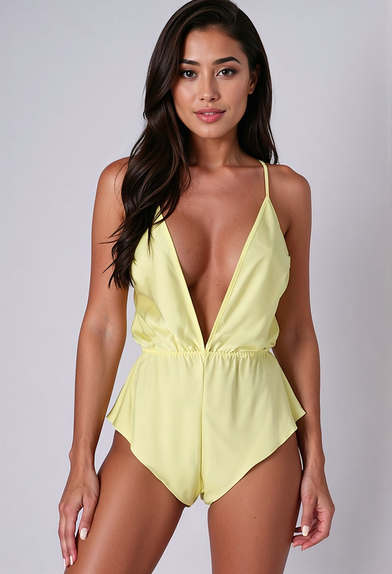 Sensie Body Lemon Passion yellow - elegantné dámske body