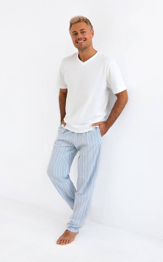 Pánske pyžamo David Sensis - perleťové