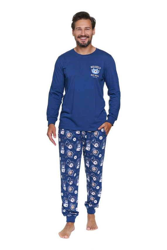Pánska pyžama Doctor Nap 7511 Nap Mode 100 % bavlna dlhá homewear