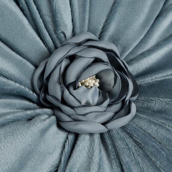 Dekoratívny vankúš Flores Eurofirany kvet Ø40 cm blue