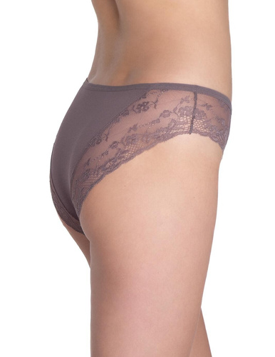 Lama L-1590 BI spodný diel bikín - bavlnené bikiny s čipkou a mašľou, 2 kusy v balení