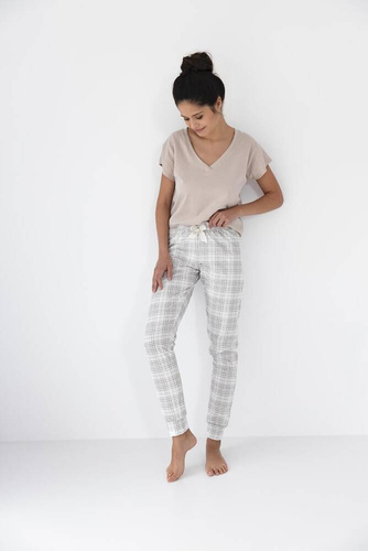 Dámske pyžamo Lena Sensis - béžové