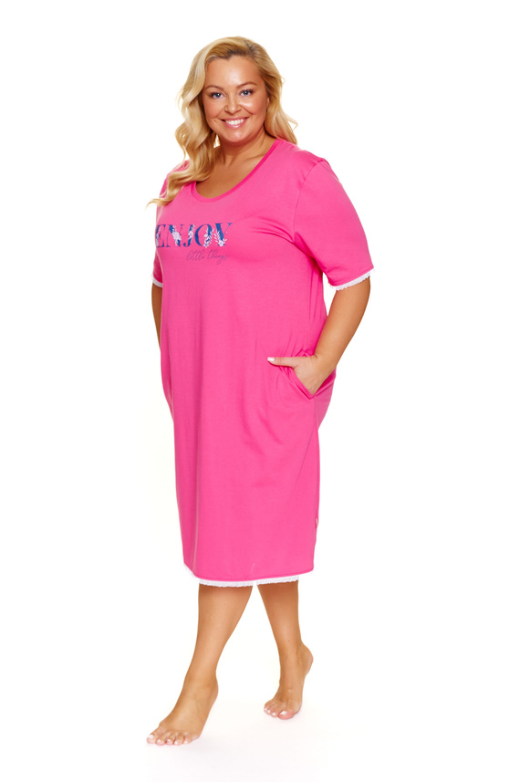 7327 Nočná košeľa Doctor Nap Peony Plus Size, bavlna