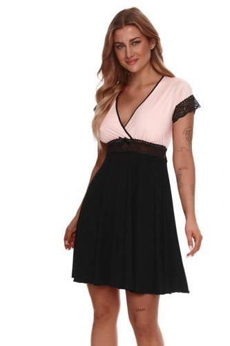 342 Nočná košeľa Lupoline - čierna