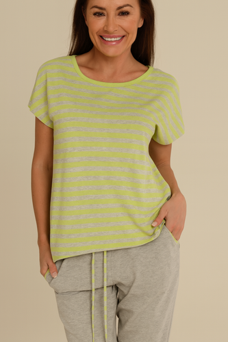 540 Dámske pyžamo Jovite - limetkovo zelené