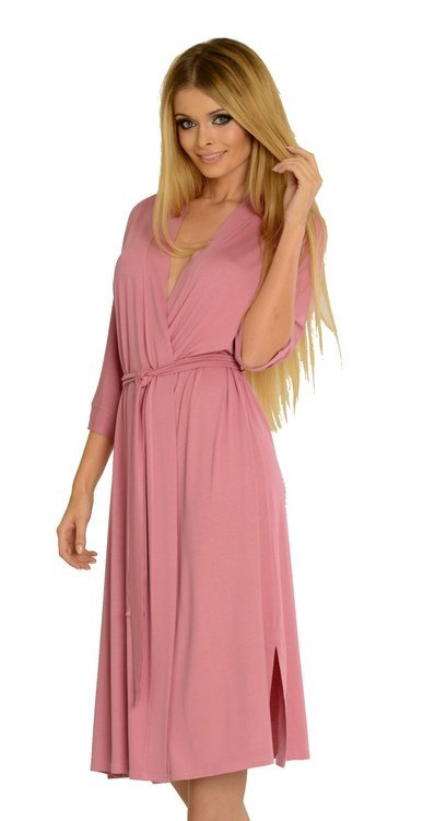 942 Visa Dlhý župan De Lafense - špinavo ružový