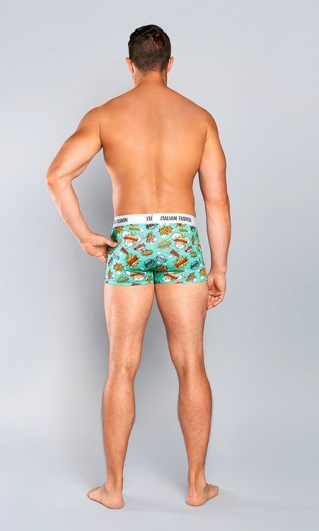 Boom Pánske boxerky Italian Fashion - tmavomodré