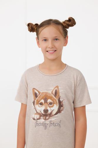 Dievčenské pyžamo Shiba Italian Fashion 100% bavlna šortky