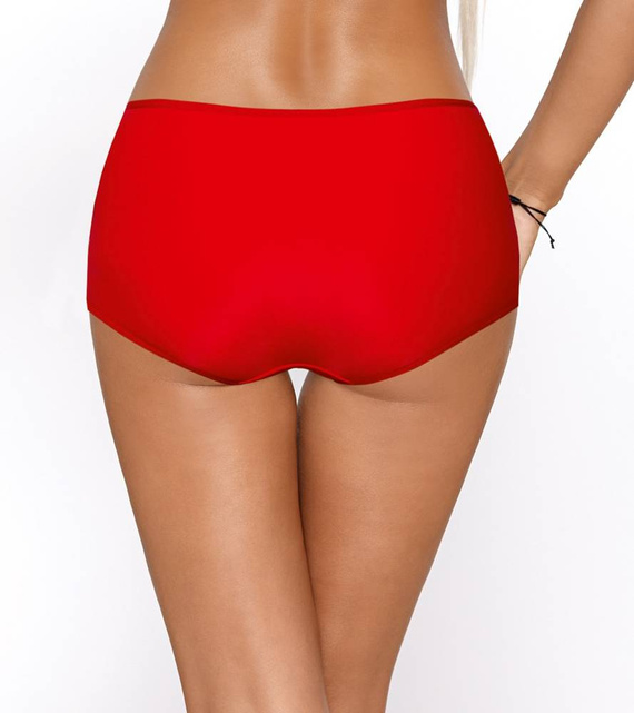 Cassi Dámske nohavičky Paripari s vysokým pásom - červené