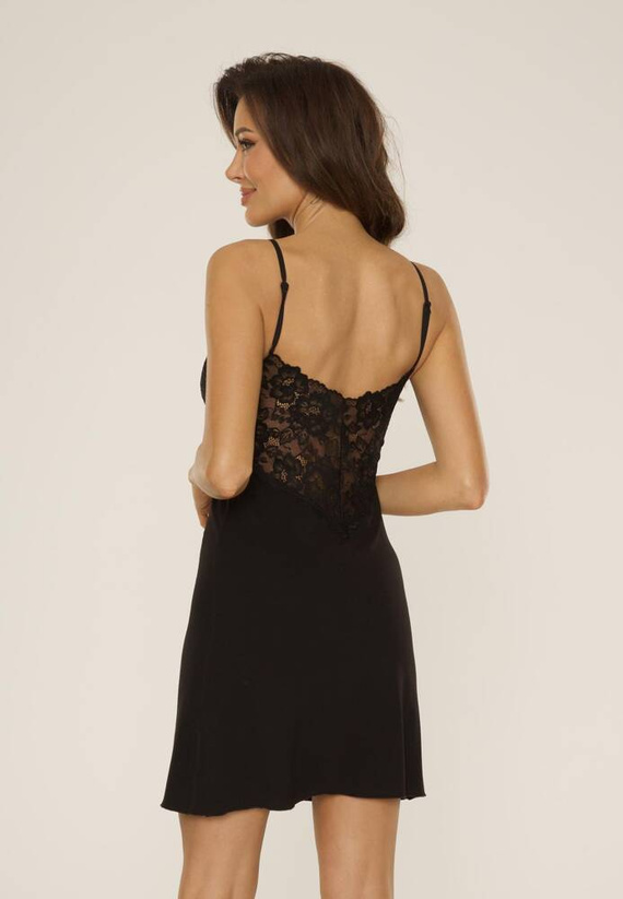 752 Nočná košeľa Lilian De Lafense - čierna