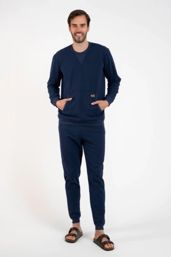 Fox Pánska tepláková súprava Italian Fashion - námornícka modrá