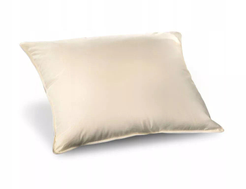 Vankúš z peria 0,7 kg AMW - prírodná výplň, prívod 100 % bavlny, farba ecru