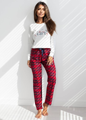 Maribel Interlock dámske pyžamo Sensis - krémové