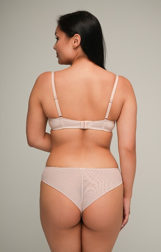 2202 Ava béžová push-up podprsenka - hladká, odnímateľné ramienka, odnímateľné vložky
