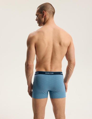 Pánske boxerky Henderson 44515 Brex2 2-pack bavlnené so širokou gumou a logom