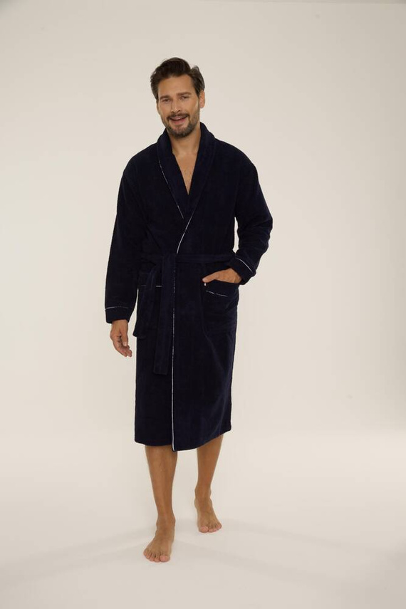 735 Manuele pánsky župan De Lafense - tmavomodrý