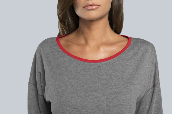 Dámske pyžamo Accent dĺžka. rukáv, dĺžka. nohavice Italian Fashion - tmavá melanž