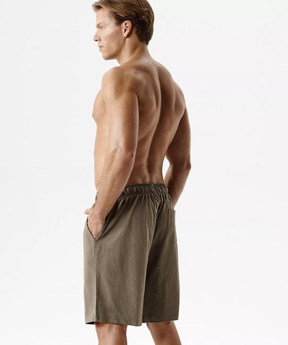 NMB-039 Pánske pyžamové kraťasy 100 % bavlna Peach