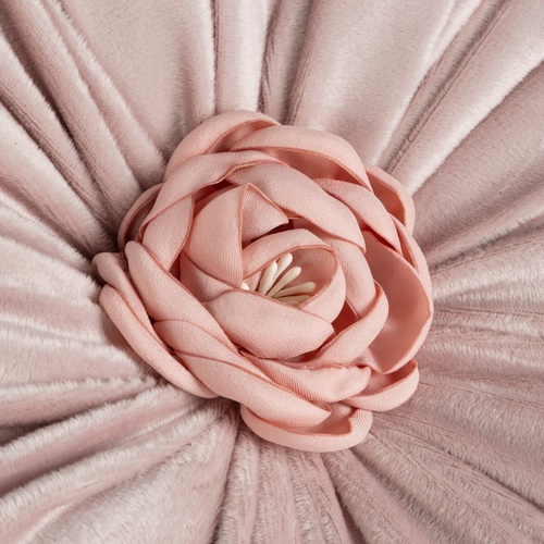 Dekoratívny vankúš Flores Eurofirany kvet Ø40 cm pink