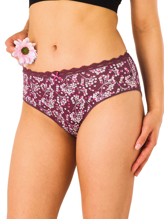 Nohavičky Midi Bikini Key LPC 557 B26 A2 2-balenie bavlnené vzorované