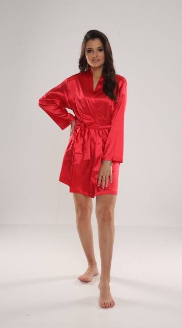 797 Klasický dámsky župan Forex - červený