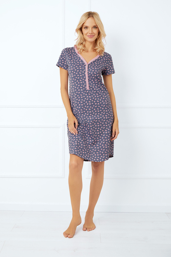 Nočná košeľa a dojčenské šaty Tiana, krátky rukáv Talianska móda - potlač