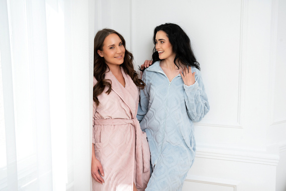 Arena Dámsky župan Italian Fashion - modrý