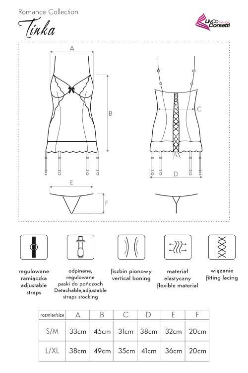 Tinka LC 90180 Dámsky set LivCo Corsetti Fashion