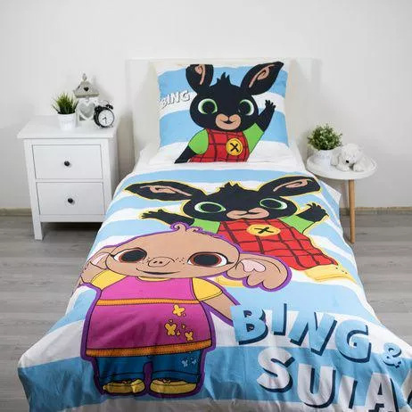 Obliečky Zajačik Bing a Sula 140x200 Jerry Fabrics bavlna